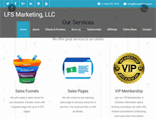 Tablet Screenshot of lfsmarketing.com